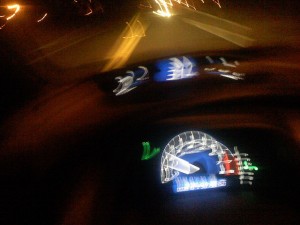 blurry image of car dashboard