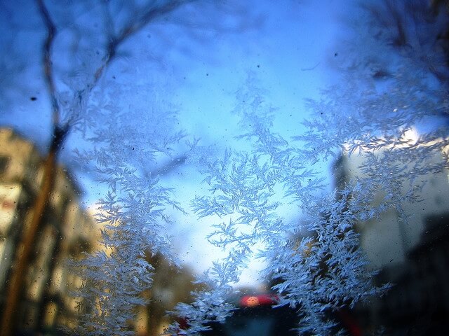 Frosty windscreen