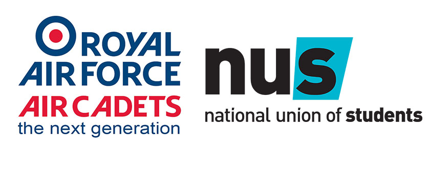 Royal Air Force and NUS Logos