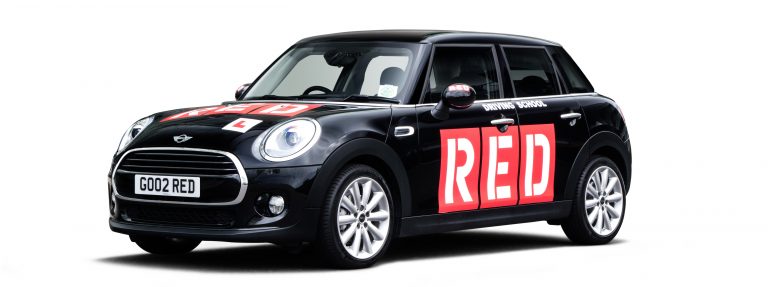 Black RED driving school mini