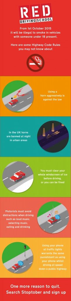 RED Driving school laws infographic