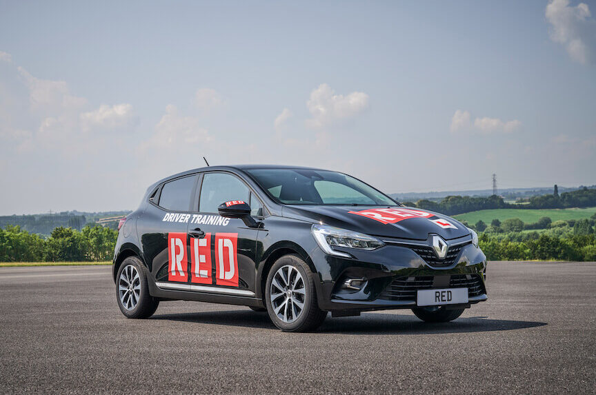 Red car right side profile