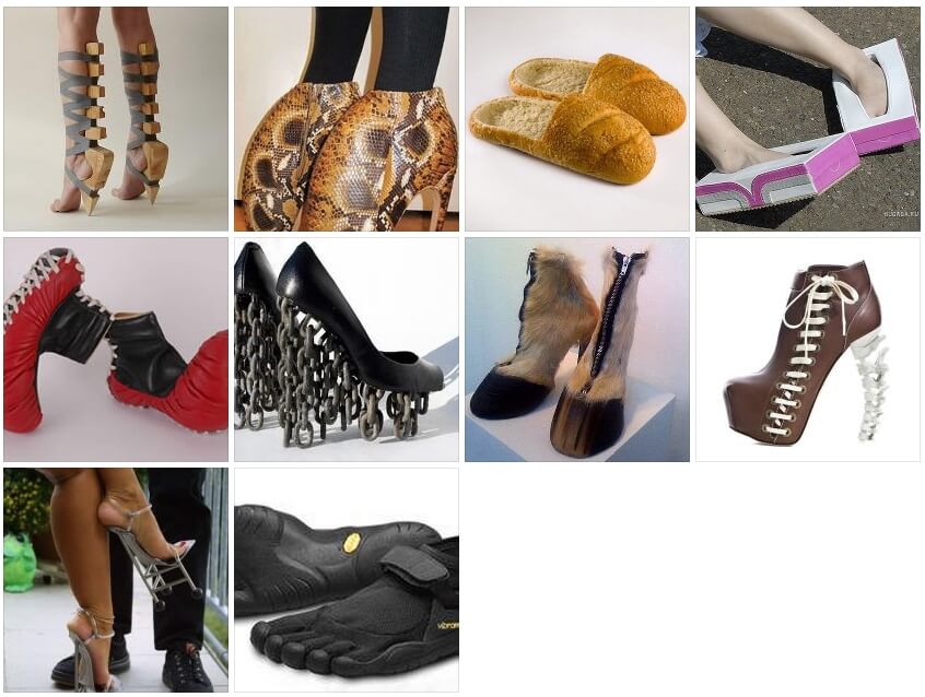 pictures of silly shoes