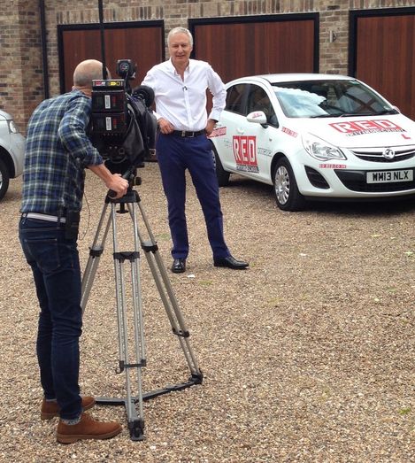 Sky camera crew at RED